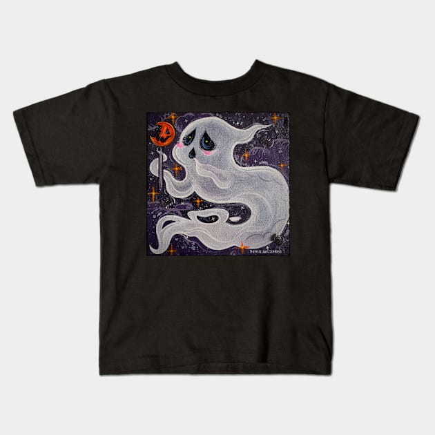 Little Ghostie Ghoul Kids T-Shirt by The Asylum Countess